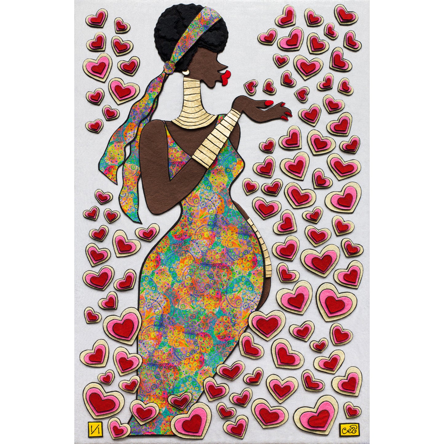 "Sending Sweet Kisses I" Limited Edition Print